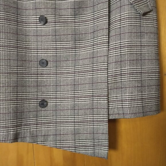 Chriselle Lim Women's Medium Houndstooth Asymmetrical Hem Skirt READ - Picture 3 of 8